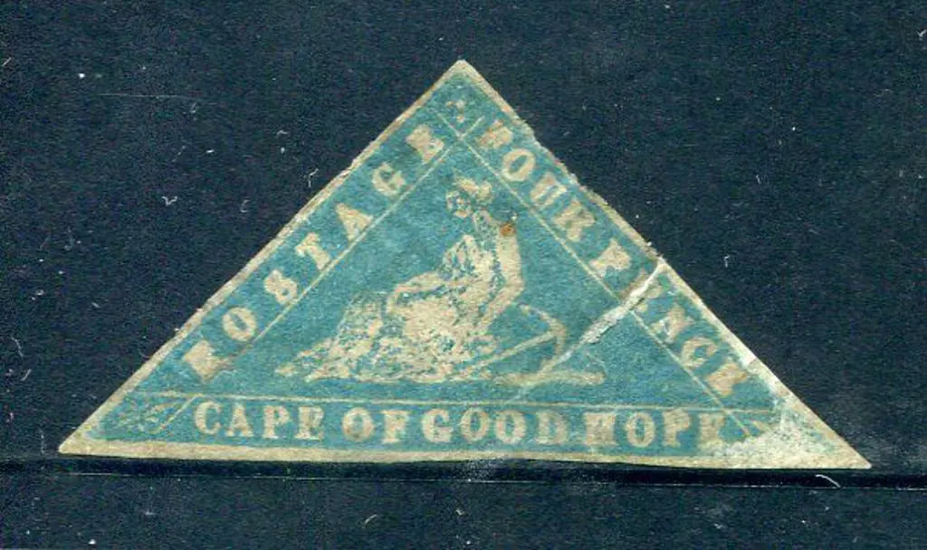 South Africa - Cape of Good Hope 1853 4d deep blue ... Image 1++