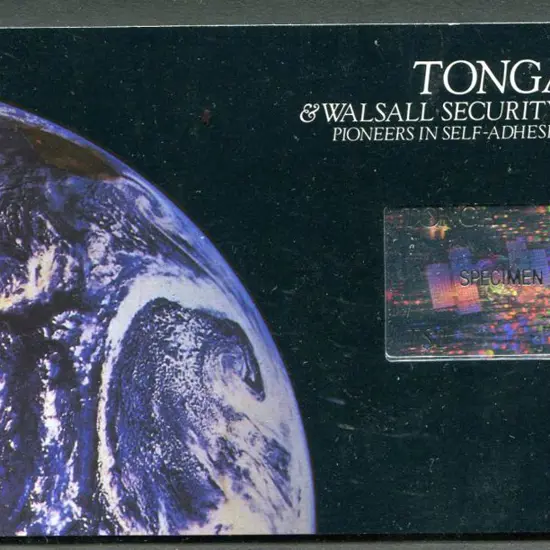 Tonga 1994 T$10 "Tonga & Walsall Security Printers ...