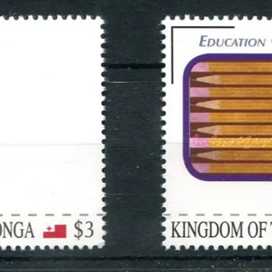 Tonga 2012 $3 "Education - Penmanship" with the ...