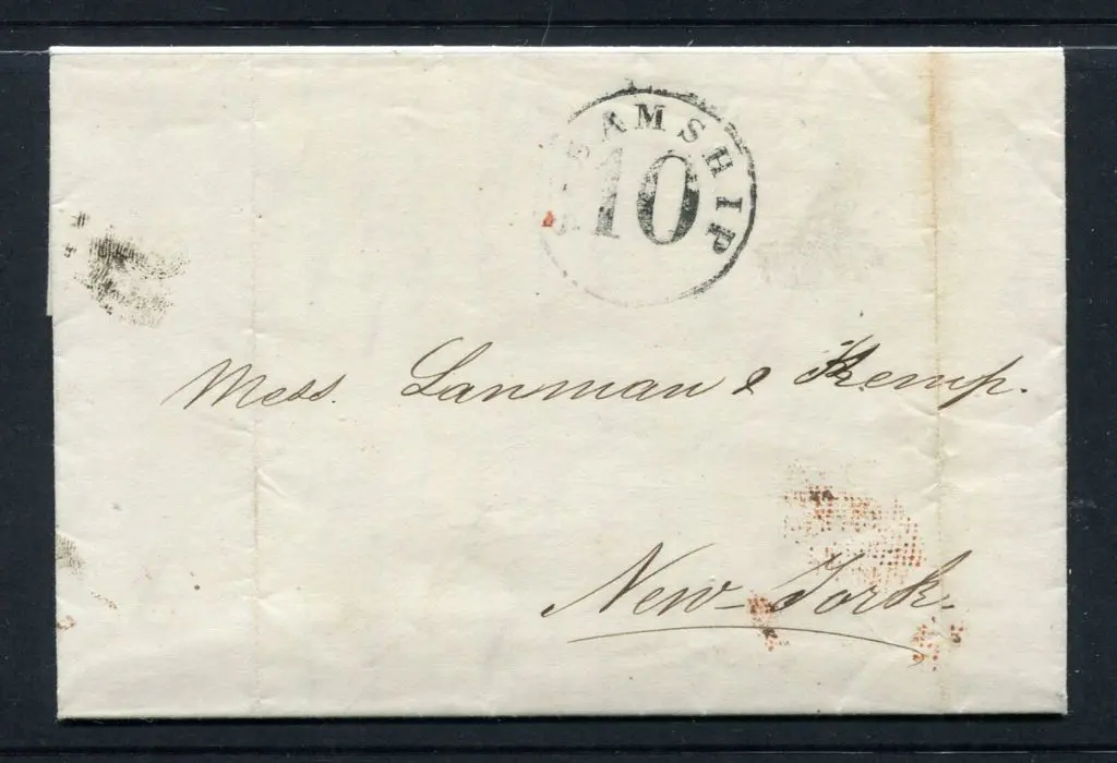 USA 1861 incoming stampless Ship Letter from ... Image 1++