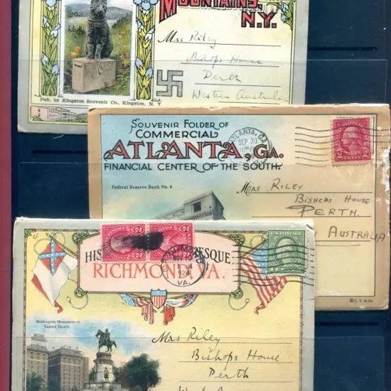 USA 1926 Tourist folders of postcards showing ...