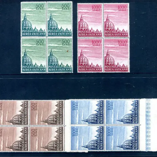 Vatican 1953/60 500l & 1000l "Dome of St Peter's" ...