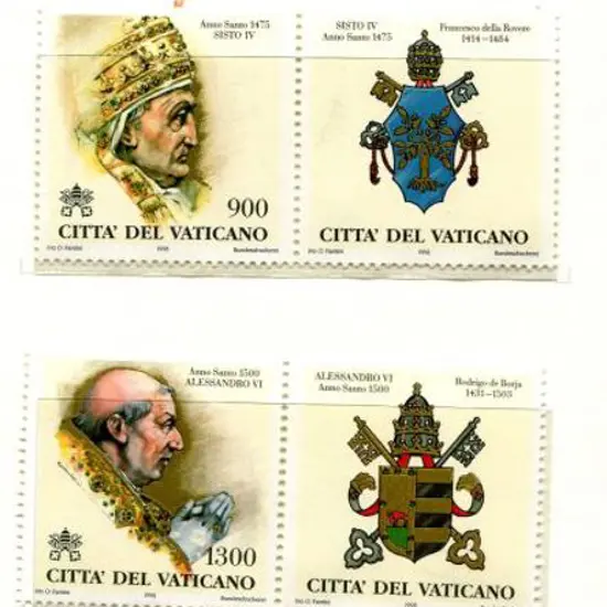 Vatican 1998-2000 Popes & their Holy Years set of ...