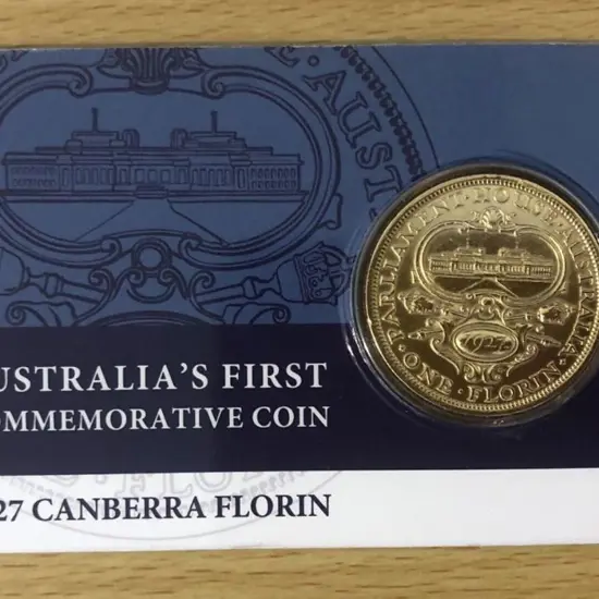 1927 (2017) Canberra Florin finished in 24 carat ...