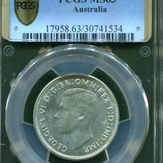 1947 (M) Florin. PCGS slabbed MS63.