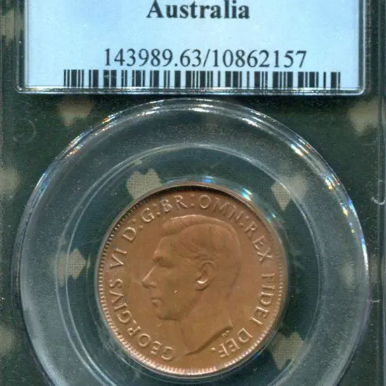 1951 (P) Halfpenny. PCGS slabbed MS63BN.