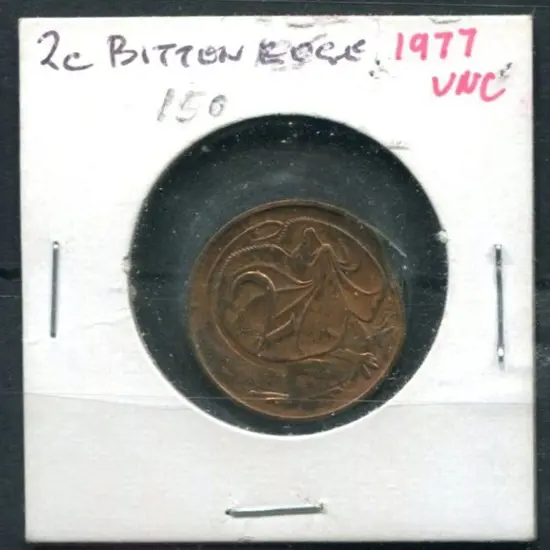 1977 2c Frillneck Lizard "bitten edge". Unc.