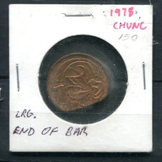 1978 2c Frillneck Lizard "clipped edge". Unc.