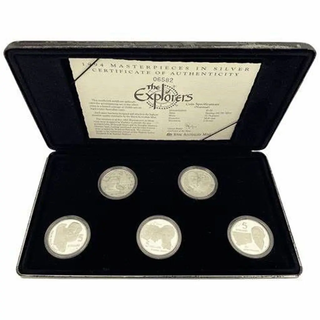1994 Masterpieces in Silver - The Explorers. Set ... Image 1++