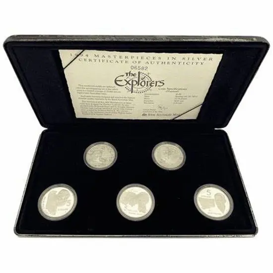 1994 Masterpieces in Silver - The Explorers. Set ...