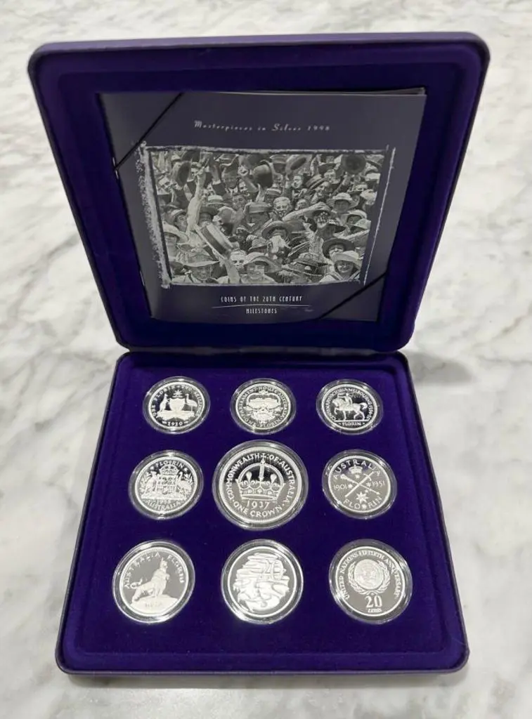 1998 Masterpieces in Silver - Milestones. Set of 9 ... Image 1++