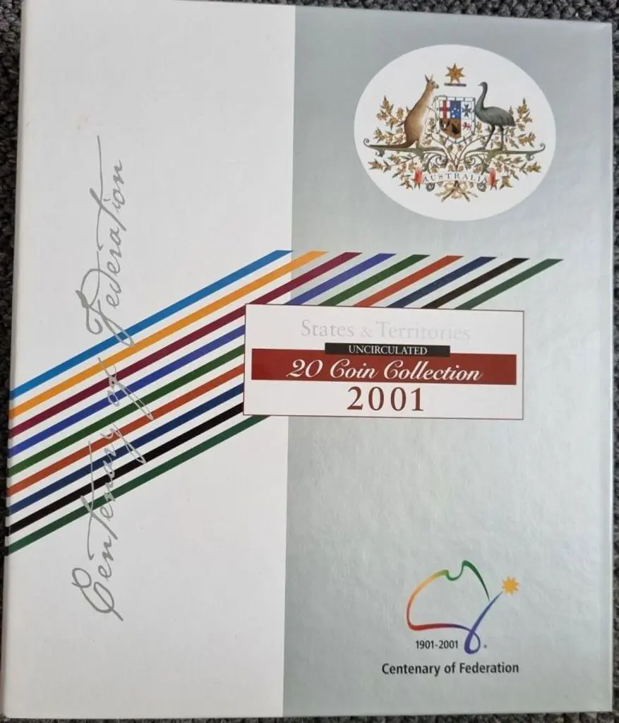 2001 20c & 50x "Centenary of Federation" 20 coin ... Image 1++