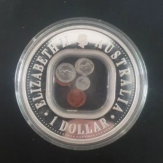 2006 $1 Aust Pre-decimal Coins 1oz silver with ...