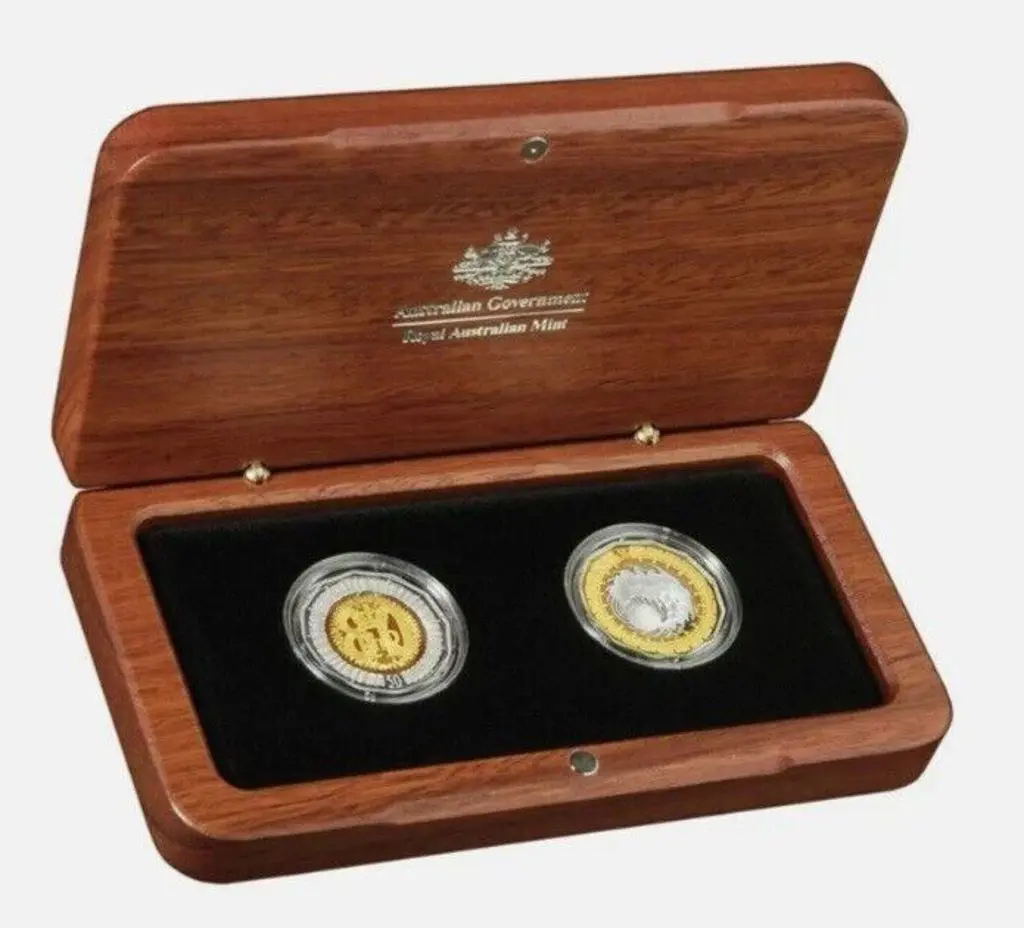 2006 50c Selectively Gold Plated Silver Proof ... Image 1++