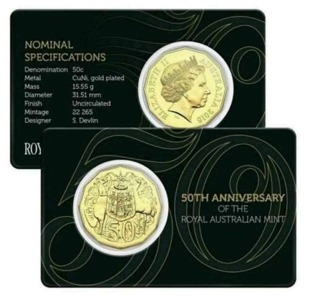 2007 50c Royal 60th Wedding Anniv, 2015 50c 50th ... Image 1++