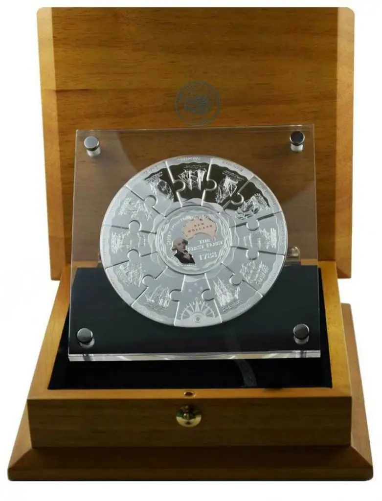 2008 $1 The First Fleet 1oz Silver Proof coin set ... Image 1++