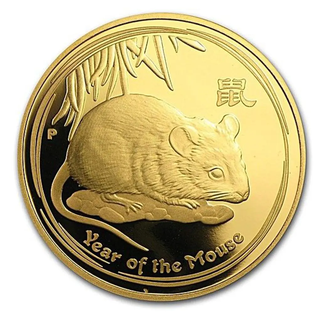 2008 $15 Year of the Mouse 1/10oz Gold in Perth ... Image 1++