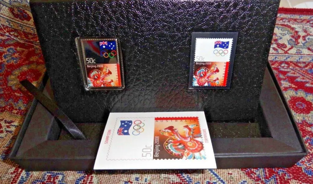 2008 Beijing Olympic Games Legal Tender Stamp Coin ... Image 1++