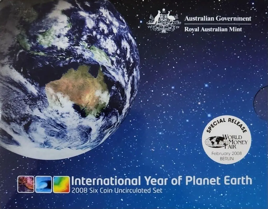 2008 Year of the Planet 6 coin set in RAM wallet ... Image 1++