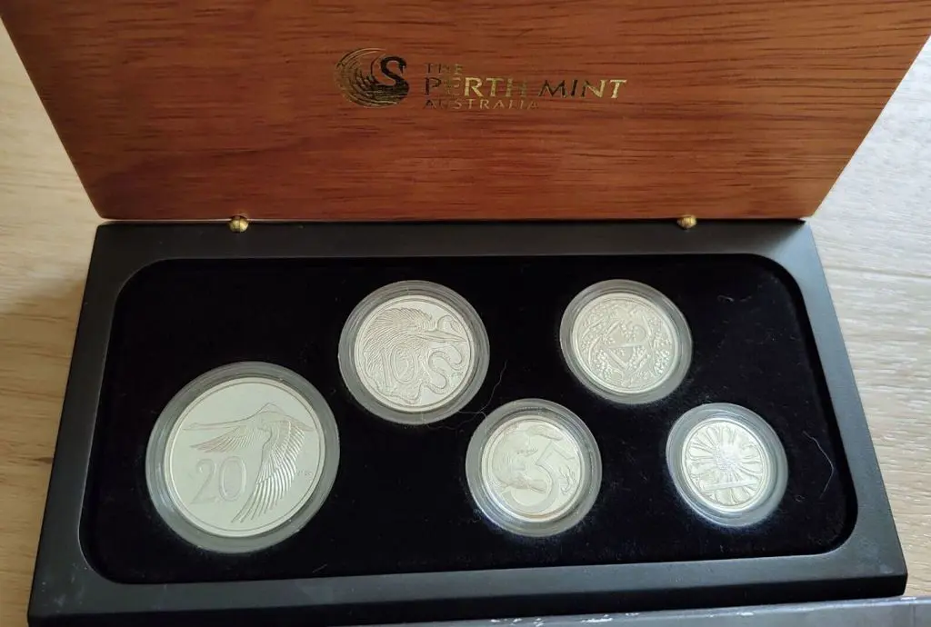 2009 1c to 20c Pattern Set of 5 Silver Proof coins ... Image 1++