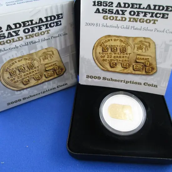 2009 $1 1852 Adelaide Assay Office Gold Ingot ...
