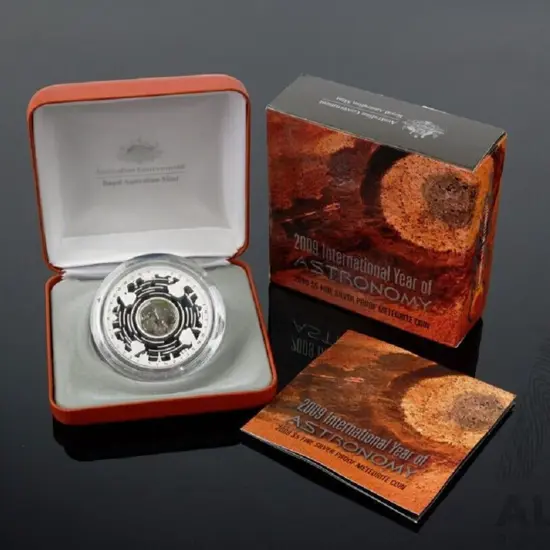 2009 $5 Int Year of Astronomy silver proof ...