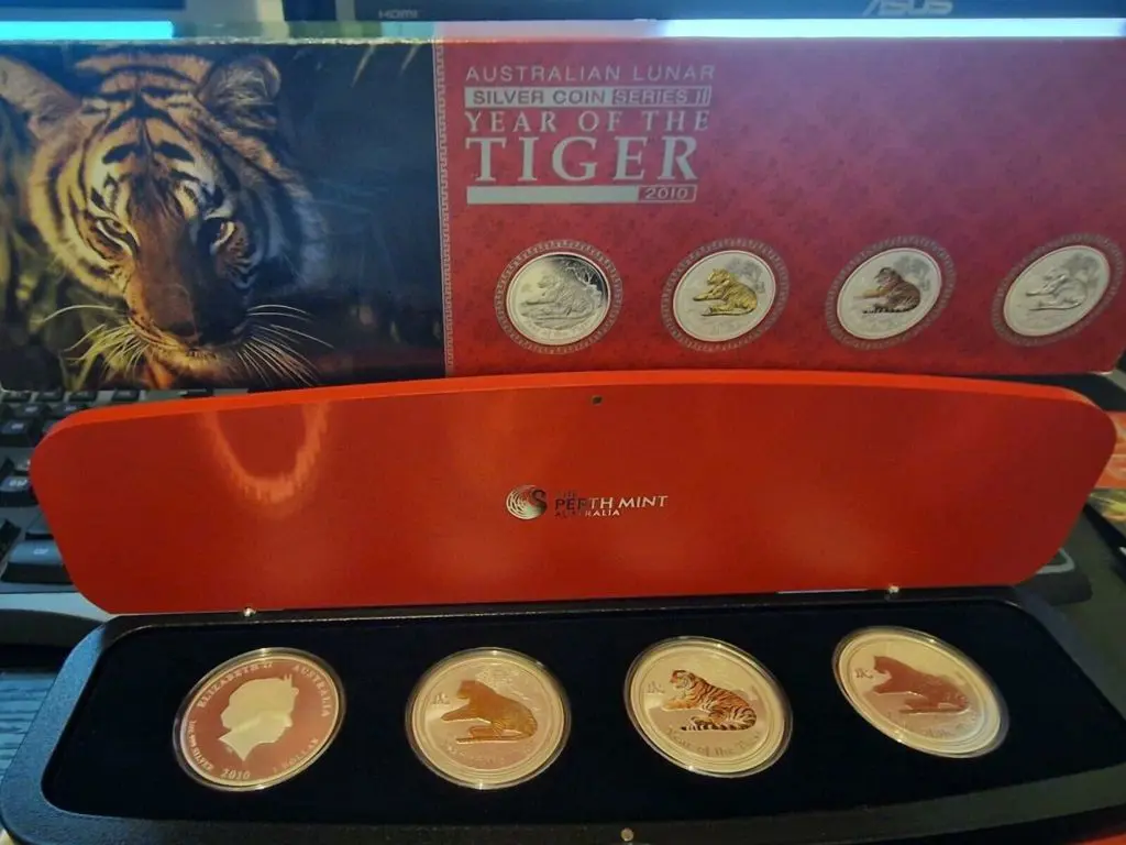 2010 "Year of the Tiger" Lunar Series II Silver ... Image 1++