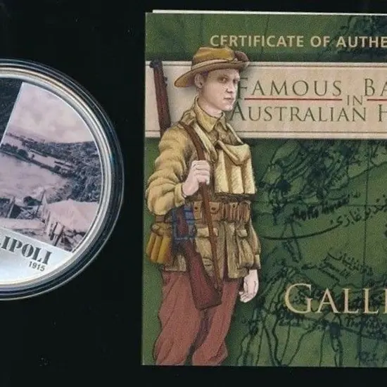 2011 $1 Famous Battles - Gallipoli 1oz Silver ...