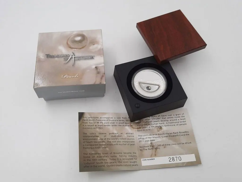 2011 $1 Treasures of Aust for "Pearls" & another ... Image 1++