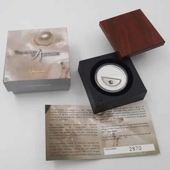 2011 $1 Treasures of Aust for "Pearls" & another ...
