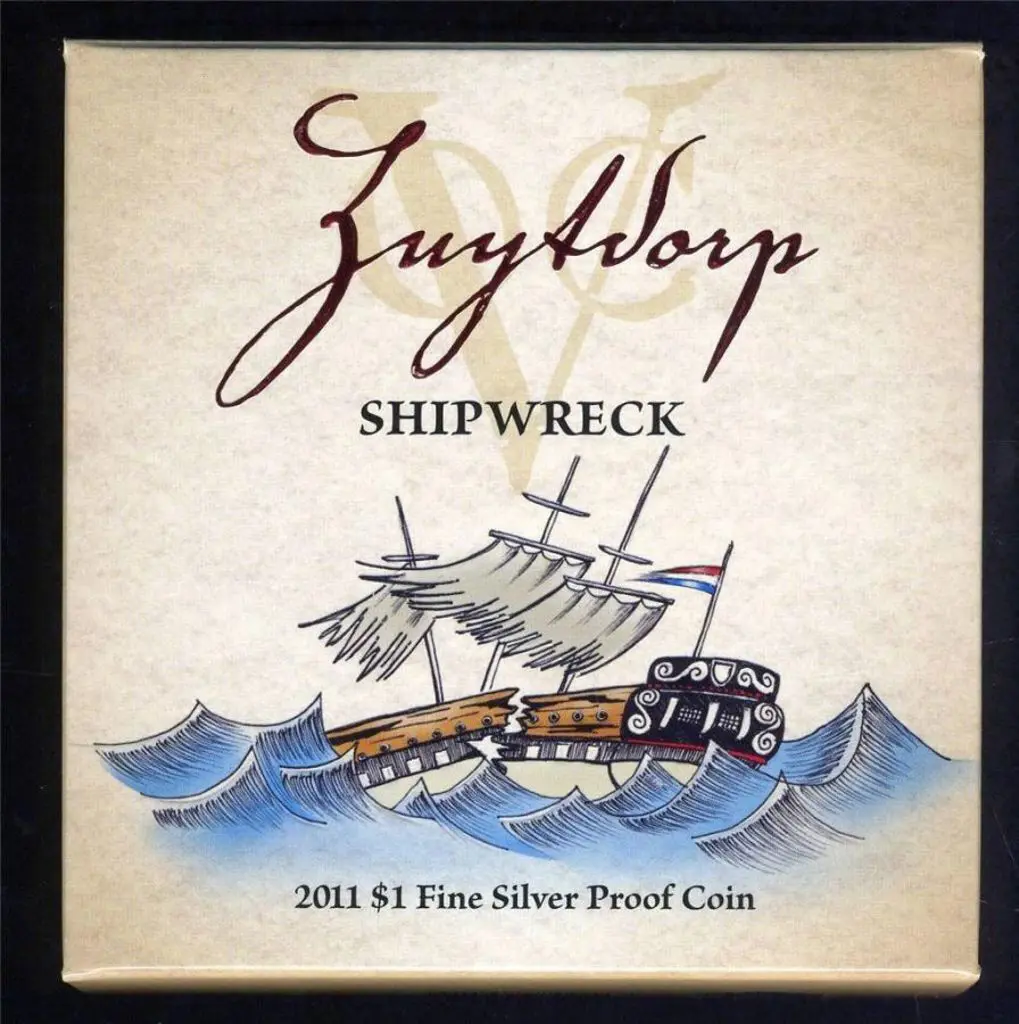 2011 $1 Zuytdorp Shipwreck Silver Proof in RAM ... Image 1++