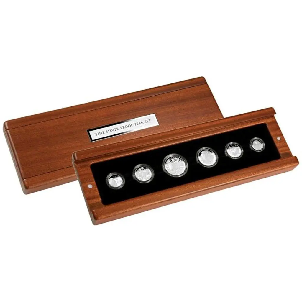 2011 Fine Silver Proof Year Set unopened in shrink ... Image 1++