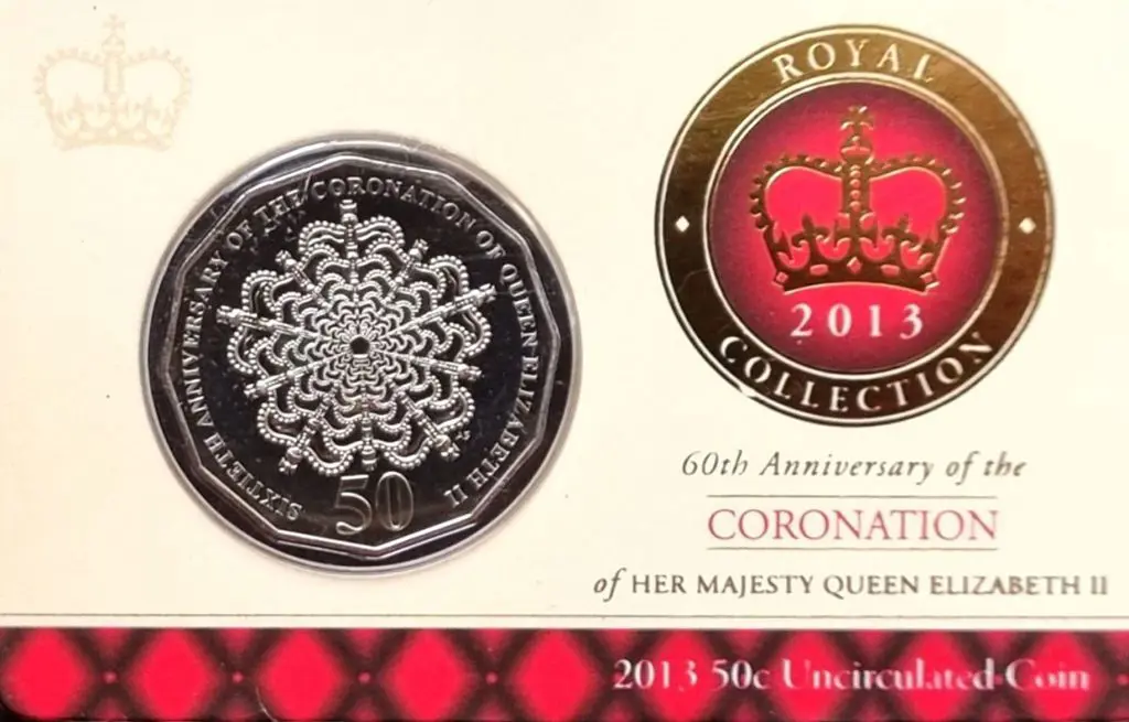 2013 & 2015 50c "Royal Collection" issues for 60th ... Image 1++