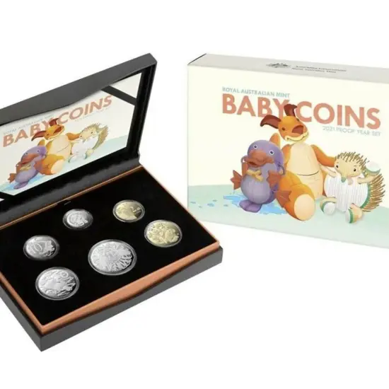 2021 Baby Coins Proof Year set in RAM case/box. ...