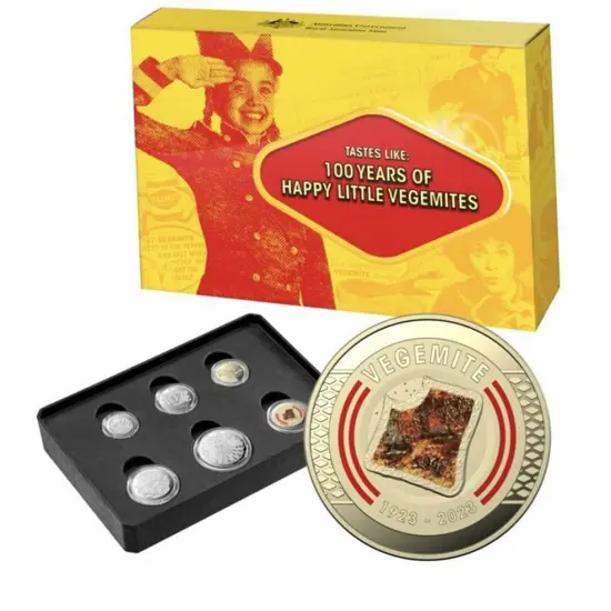 2023 "Happy Little Vegemites" 6 coin Unc & Proof ...