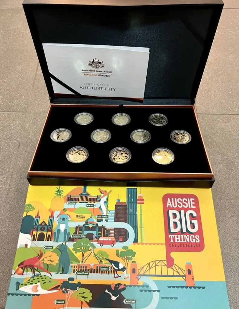 2023 $1 "Aussie Big Things" ten coin proof set in ... Image 1++