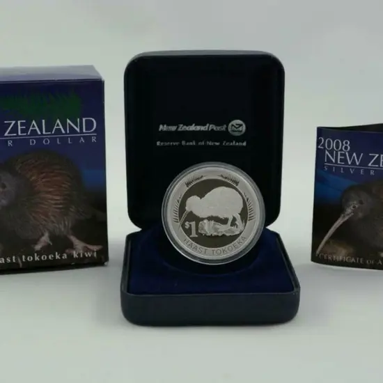 New Zealand 2008 $1 Haast Tokoeka Kiwi 1oz silver ...
