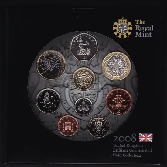 United Kingdom 2007 & 2008 "Brilliant Uncirculated ...