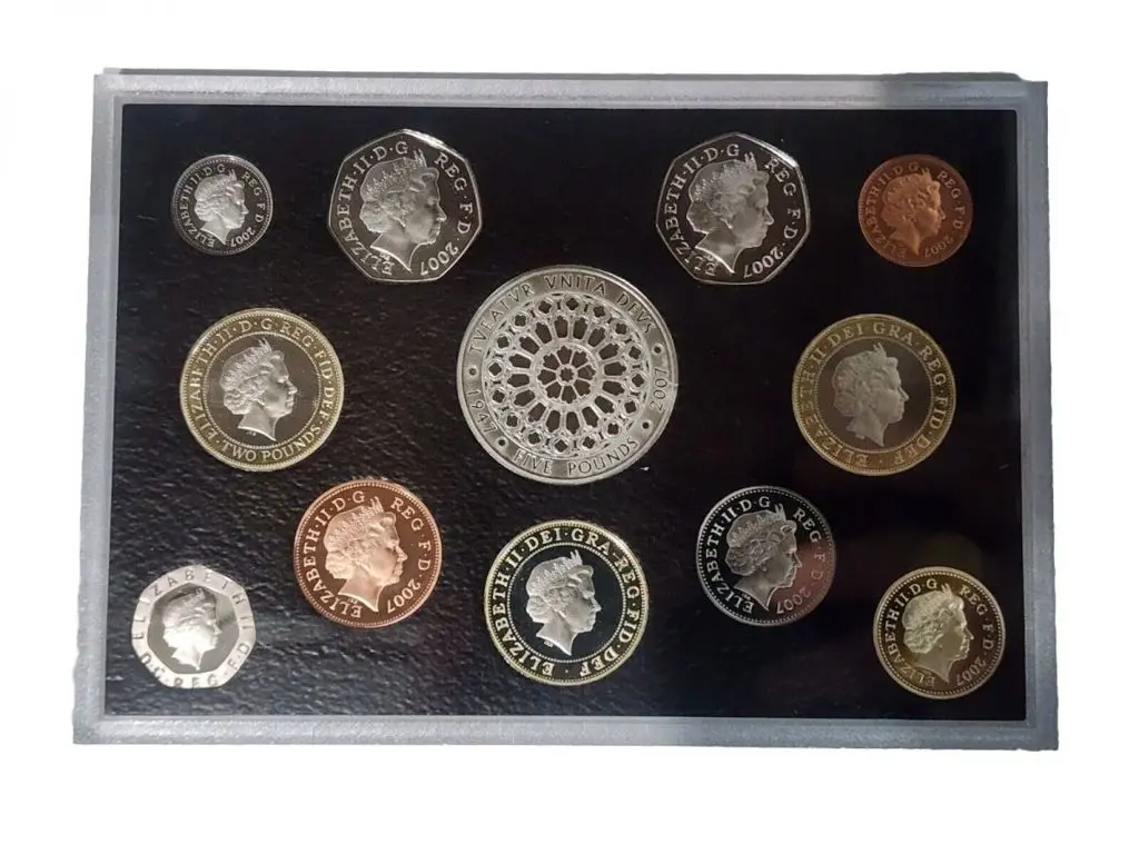 United Kingdom 2007 Proof 12 Coin in Royal Mint ... Image 1++