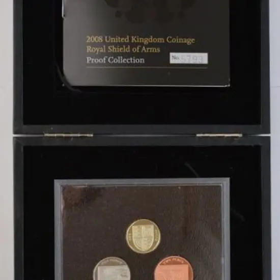 United Kingdom 2008 Royal Shield of Arms 7 coin ...