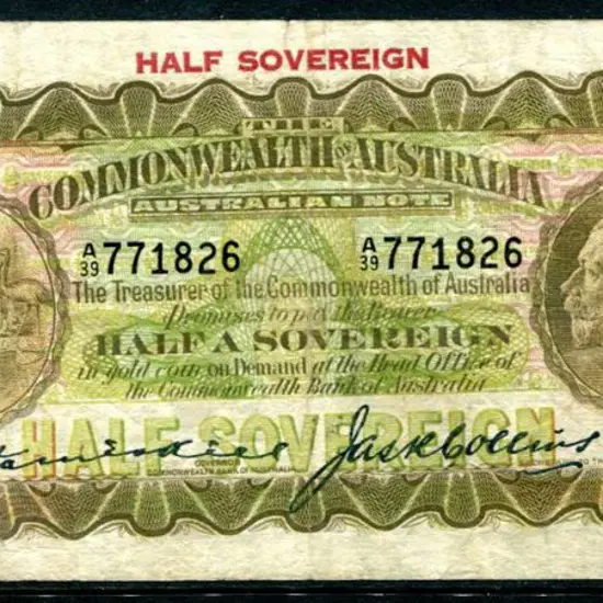 1926 Ten Shillings Kell/Collins. Fine. Vendor paid ...