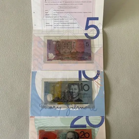 1995 $5, $10 & $20 "Low Numbered Uncirculated ...
