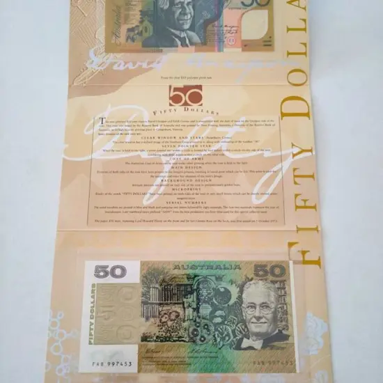1995 $50 Last Paper & First Polymer Two Note ...