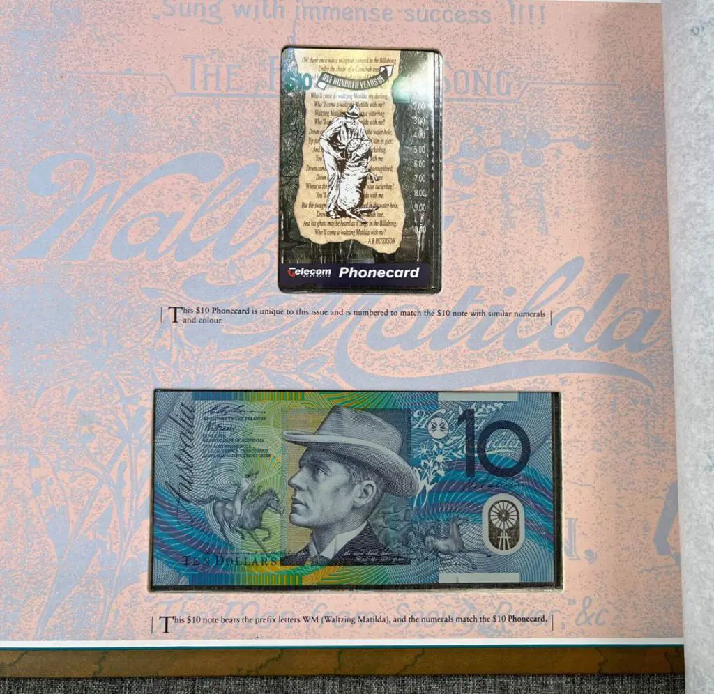 1995 Waltzing Matilda 100th Anniv $10 Evans/Fraser ... Image 1++