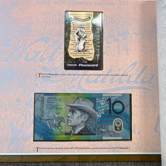 1995 Waltzing Matilda 100th Anniv $10 Evans/Fraser ...
