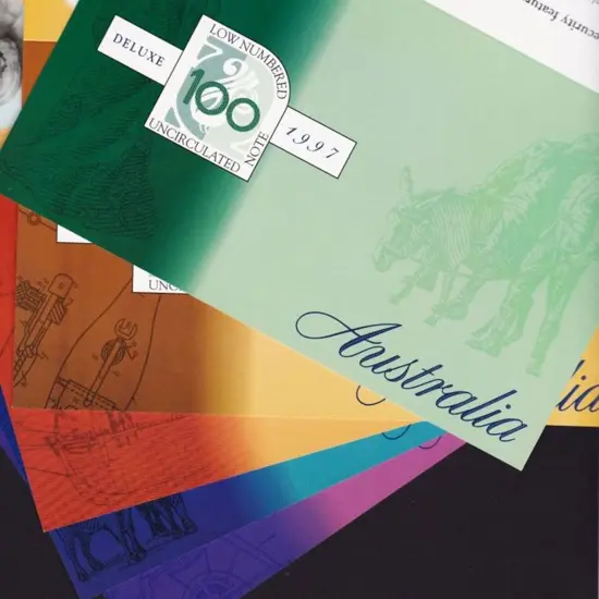 1997 $5, $10, $20, $50 & $100 "Uncirculated Note ...