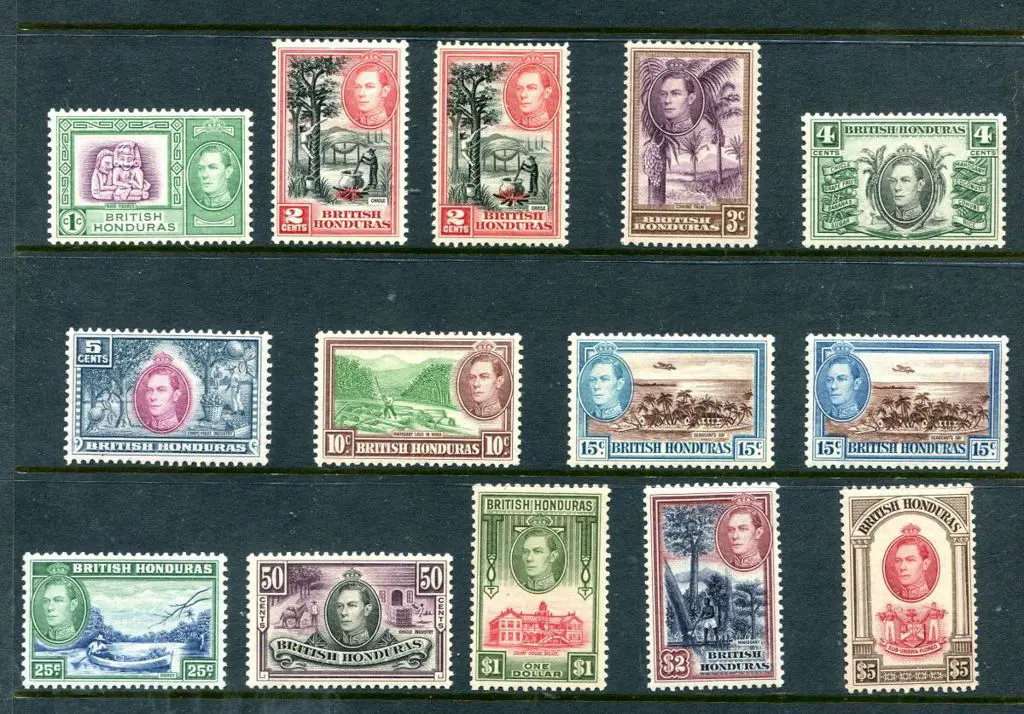 British Honduras 1937-1969 plus a few later Belize ... Image 1++