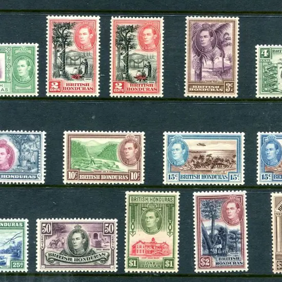 British Honduras 1937-1969 plus a few later Belize ...