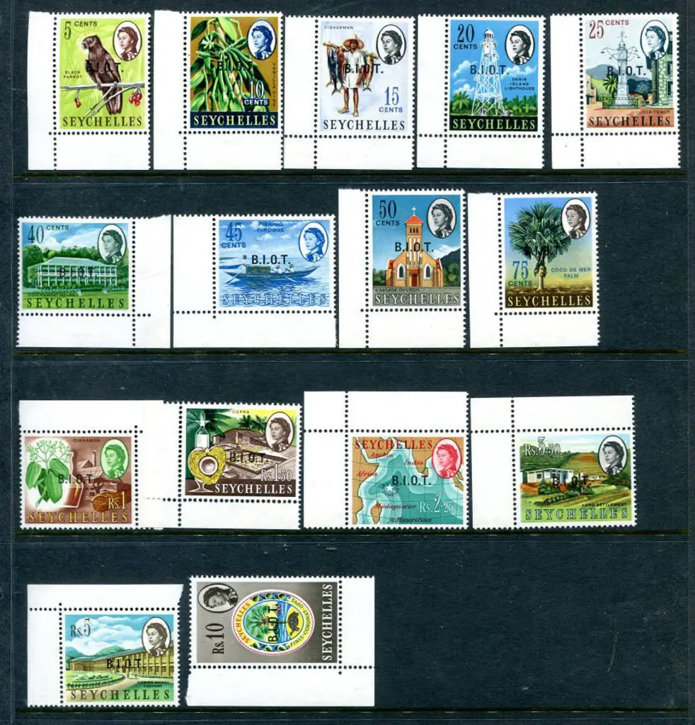 British Indian Ocean Territory 1968-1996 MUH on ... Image 1++
