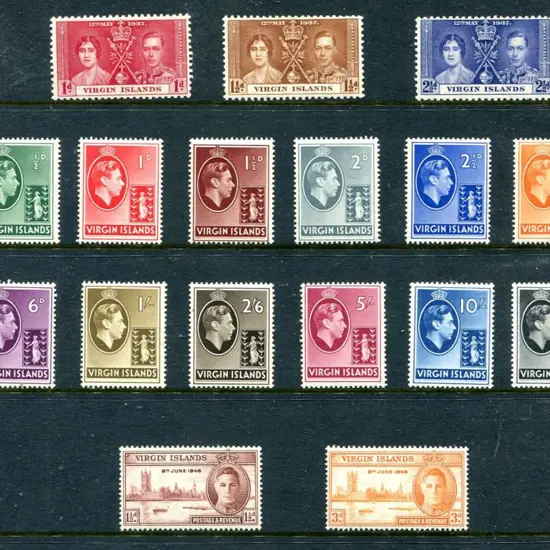 British Virgin Islands 1937-1981 neatly arranged ...